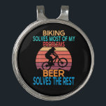 Beer And Biking Birthday ゴルフハットクリップ<br><div class="desc">Beer And Biking Birthday</div>