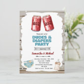 Beer and Diaper Party invitation 招待状 (スタンド正面)