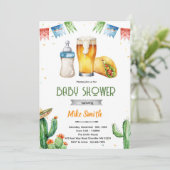 Beer and Tacos Baby Shower Invitation 招待状 (スタンド正面)