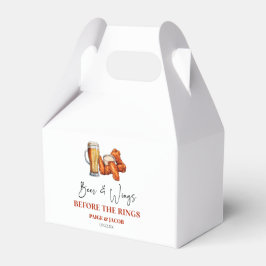 Beer and Wings Before The Rings Rehearsal Dinner フェイバーボックス
