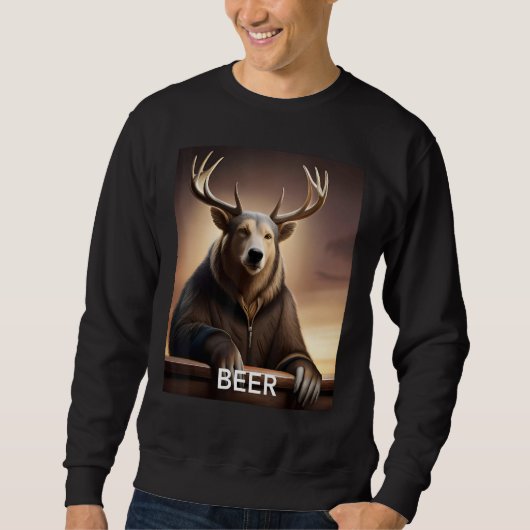 Beer Bear Deer スウェットシャツ (正面)