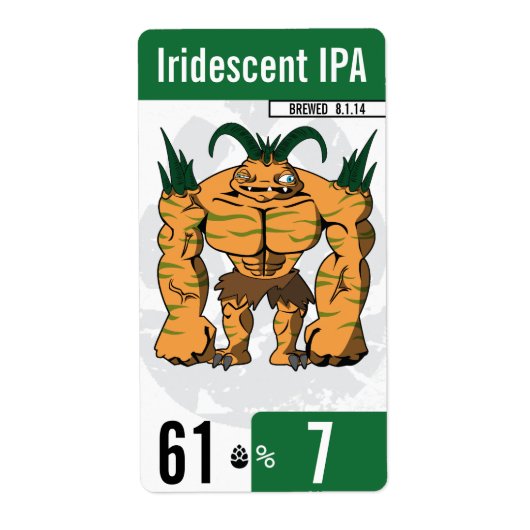 beer-beast.com – ビールラベル – 緑 ラベル (正面)
