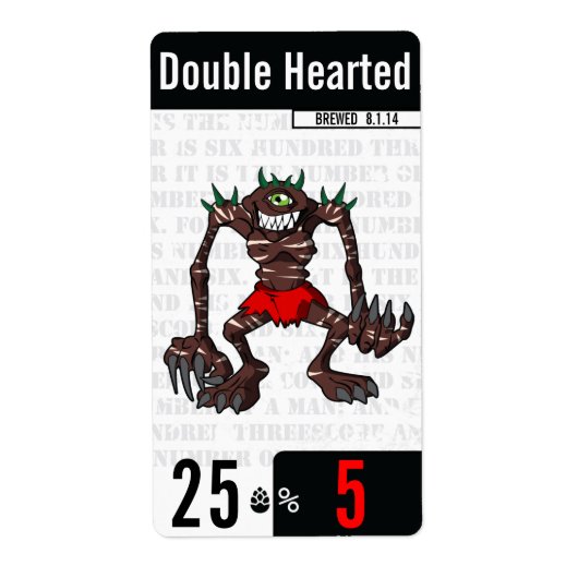 beer-beast.com – ビールラベル – 黒 ラベル (正面)