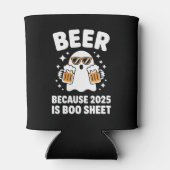 Beer Because 2025 Is Boo Sheet Funny Halloween 缶クーラー (裏面)