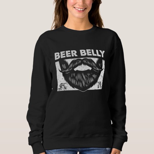Beer Belly Daddy Lifestyle Dad Habits Beer  Drinki スウェットシャツ (正面)