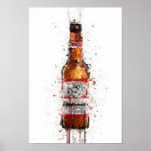 Beer Bottle Wall Art Print 'Amber' ポスター (正面)