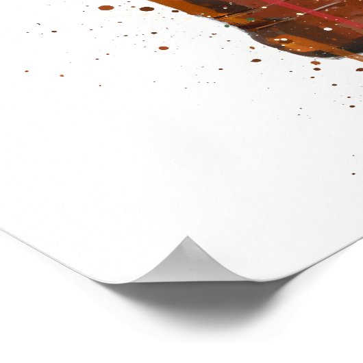 Beer Bottle Wall Art Print 'La Dolce Vita' ポスター (角)