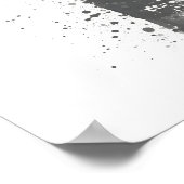 Beer Bottle Wall Art Print 'Lime' Grey ポスター (角)