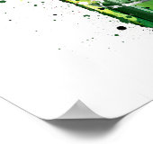 Beer Bottle Wall Art Print 'Malachite' ポスター (角)