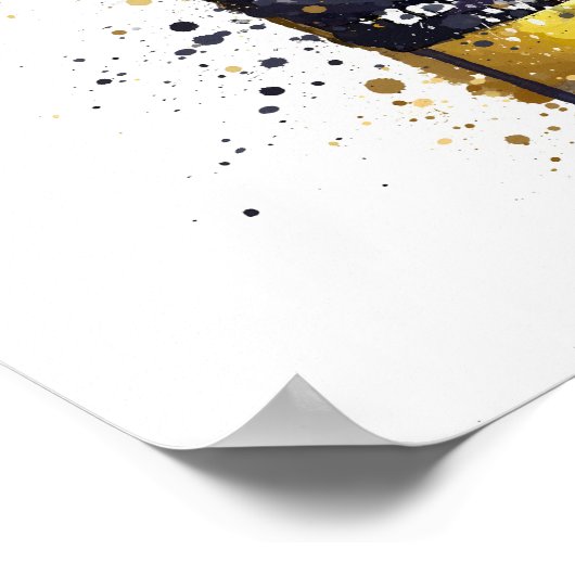 Beer Bottle Wall Art Print 'No Lime' ポスター (角)