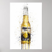 Beer Bottle Wall Art Print 'No Lime' ポスター (正面)