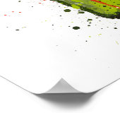 Beer Bottle Wall Art Print 'Peridot' ポスター (角)