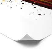 Beer Bottle Wall Art Print 'Rambla Red' ポスター (角)