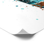 Beer Bottle Wall Art Print 'Rebel Rebel' ポスター (角)