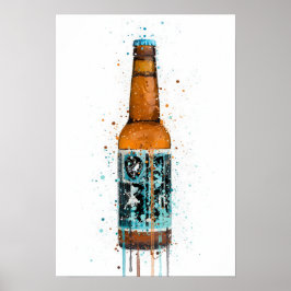 Beer Bottle Wall Art Print 'Rebel Rebel' ポスター