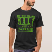 Beer Brew Paddle Malt Brewery Tシャツ (正面)