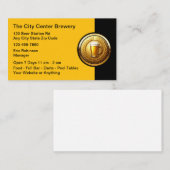 Beer Brewery Bar Classy Business Cards 名刺 (正面/裏面)