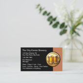 Beer Brewery Beer Mugs Business Cards 名刺 (スタンド正面)