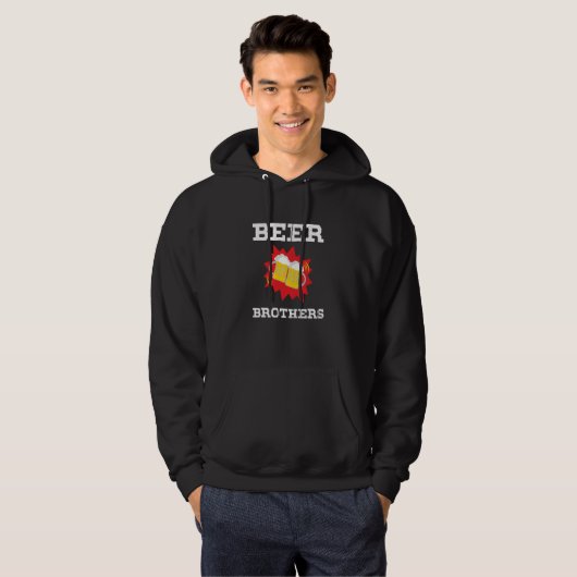 Beer Brothers drinking and party themed sets  3 パーカ (正面フル)