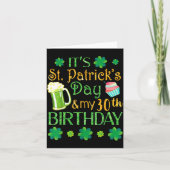Beer Cake &amp; Shamrocks It's St Patrick Day &amp カード (正面)