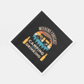 Beer Camping With Beer Birthday スタンダードランチョンナプキン (角)