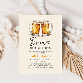Beer Casual Couples Wedding Bridal Shower 招待状
