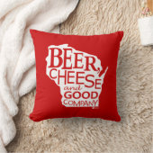 Beer Cheese & Good Company道化のDu Designs WI クッション (ブランケット)
