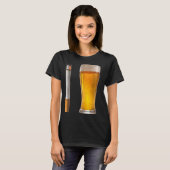 Beer Cigarette Lover Day Drinking Dad Smoking Beer Tシャツ (正面フル)