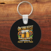 Beer Club Prost With Pride Gift Drinking Team  キーホルダー (正面)