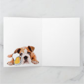 Beer Dog Bulldog – お信じして、あなたが カード (内部)