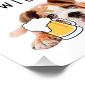 Beer Dog Bulldog - 信じ  You a can, and you will to フォトプリント (角)