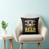 Beer Drinker Baseball Beer Humor Birthday クッション (椅子)