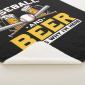 Beer Drinker Baseball Beer Humor Birthday シェルパブランケット (3/4)