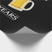Beer Drinker Cheers and Beers to 50 Years Birthday ラッピングペーパー (角)