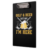 Beer Drinker Golf And Beer Birthday クリップボード (左)