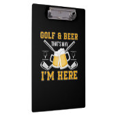 Beer Drinker Golf And Beer Birthday クリップボード (右)