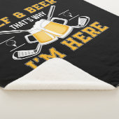 Beer Drinker Golf And Beer Birthday シェルパブランケット (3/4)