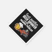 Beer Drinker With A Mowing Problem Lawn Mowing Gif スタンダードカクテルナプキン (角)