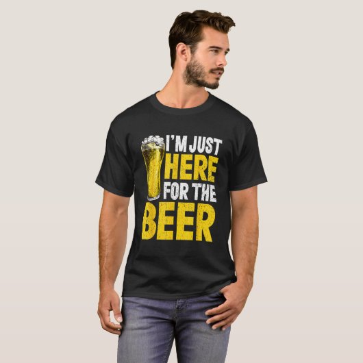 Beer Drinking Alcohol Drinkers Men Women Tシャツ (正面フル)