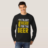 Beer Drinking Alcohol Drinkers Men Women Tシャツ (正面フル)