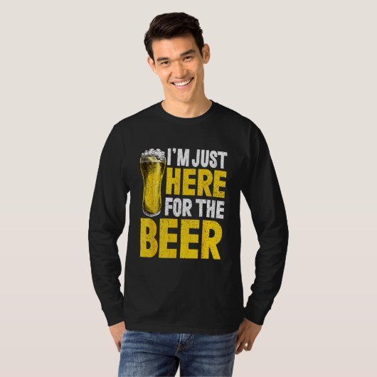 Beer Drinking Alcohol Drinkers Men Women Tシャツ (正面フル)