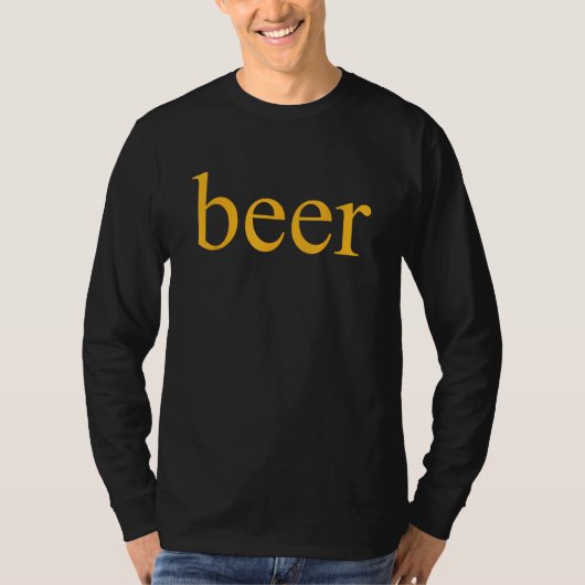 Beer Drinking Beer Fan Tシャツ (正面)