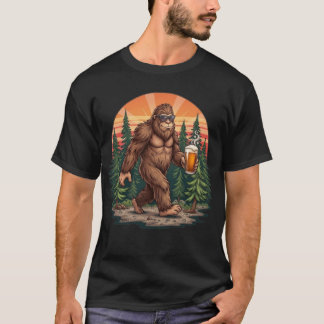 Beer Drinking Bigfoot Tシャツ
