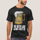 Beer drinking  Drink  Beer man Tシャツ (正面)