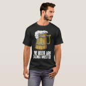 Beer drinking  Drink  Beer man Tシャツ (正面フル)