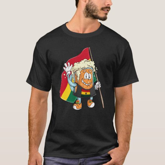 Beer fan of Ghana Tシャツ (正面)