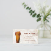 Beer Glass Bartender, Mixologist Business Card 名刺 (スタンド正面)