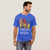 Beer Gnomes Drinking with My Gnomies Beer Drinking Tシャツ (正面フル)