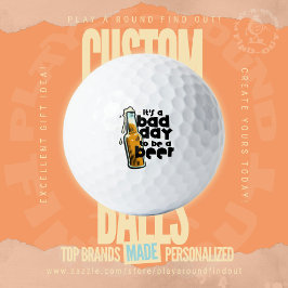 Beer Golf Joke: It's a Bad Day to Be a Beer ゴルフボール