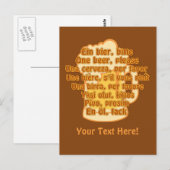 BEER in languagesカスタムはがき ポストカード (正面/裏面)